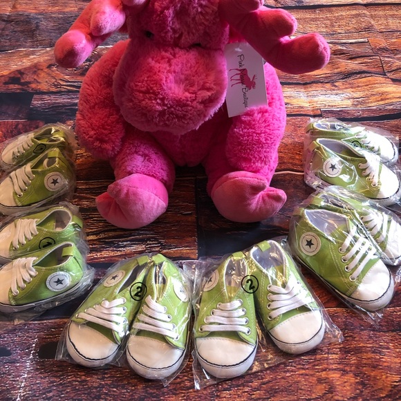 Baby Toddler Lime Lace-up Hightop Prewalker Shoes